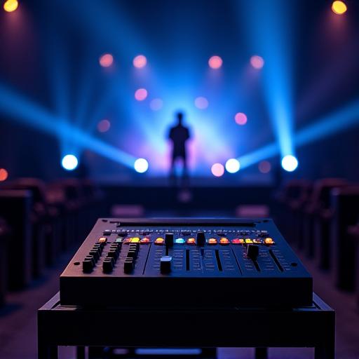 Équipement audiovisuel professionnel pour événements.